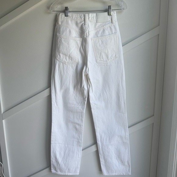 ARITZIA Denim Forum The Joni High Rise Loose White Jeans Organic Cotton size 23 - Picture 6 of 10